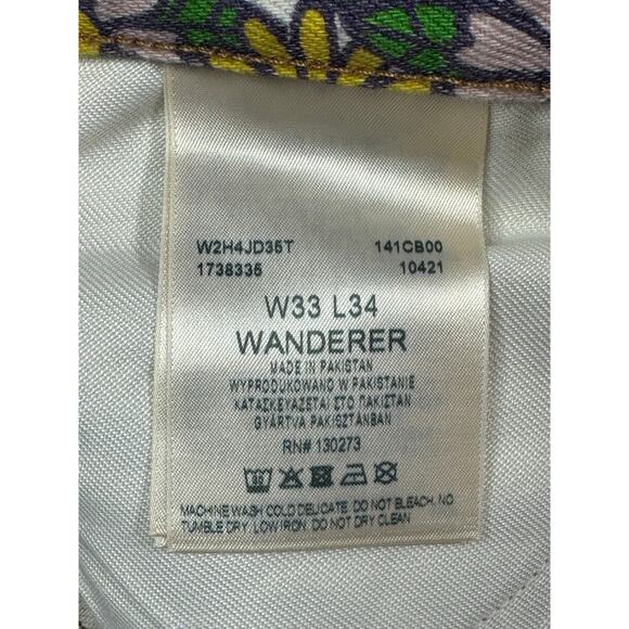 NWT Wrangler Women's Wanderer 622 High Rise Floral Flare Jeans - 33x34 (35x33.5) - Picture 8 of 8